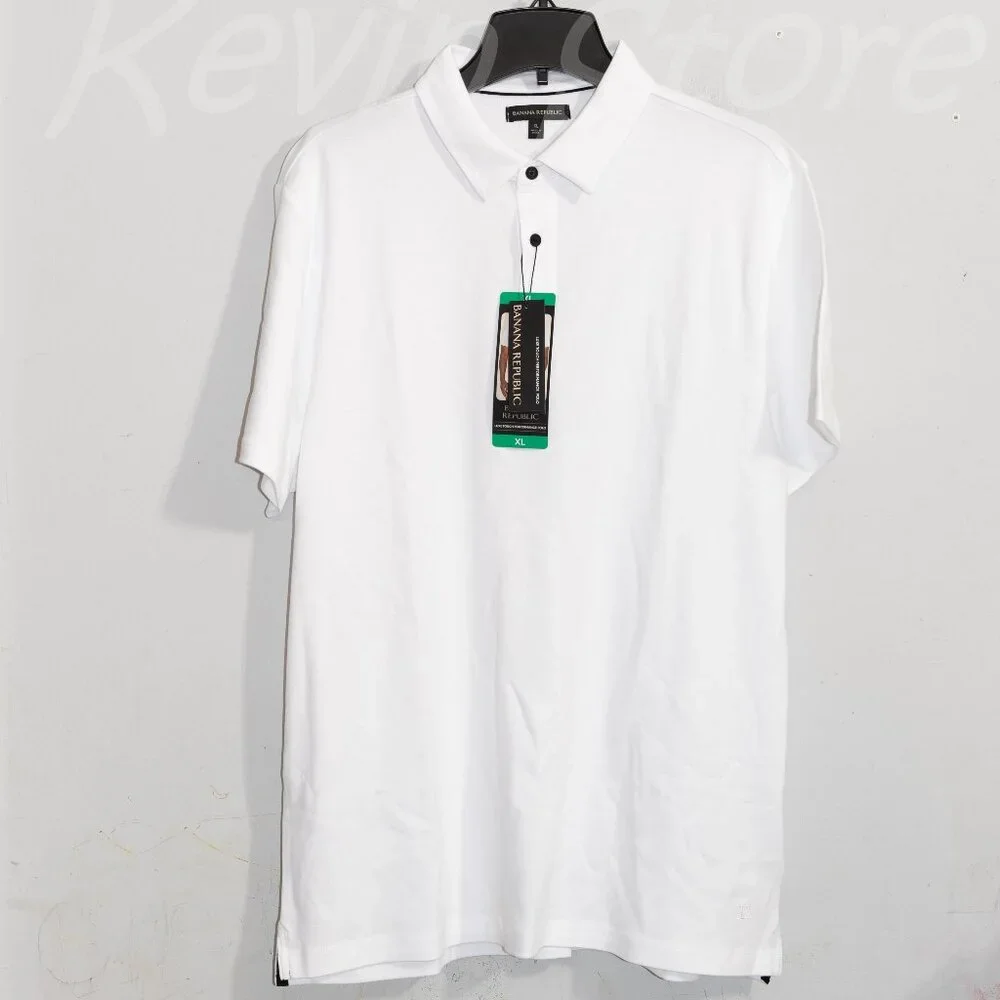 White‎ Nwt Banana Republic Men’s Luxe Polo